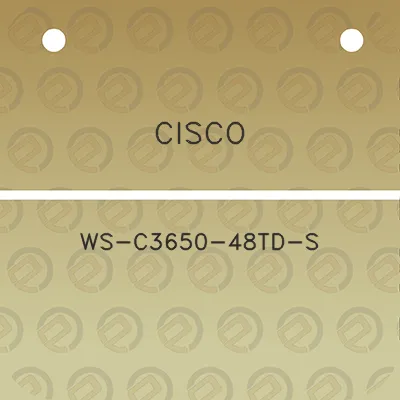 cisco-ws-c3650-48td-s