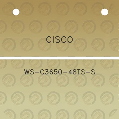 cisco-ws-c3650-48ts-s