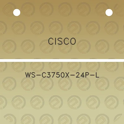 cisco-ws-c3750x-24p-l