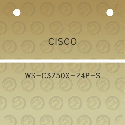 cisco-ws-c3750x-24p-s