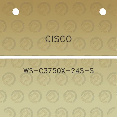 cisco-ws-c3750x-24s-s