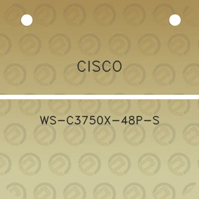 cisco-ws-c3750x-48p-s