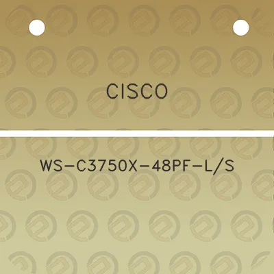 cisco-ws-c3750x-48pf-ls