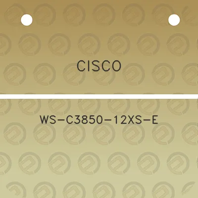 cisco-ws-c3850-12xs-e