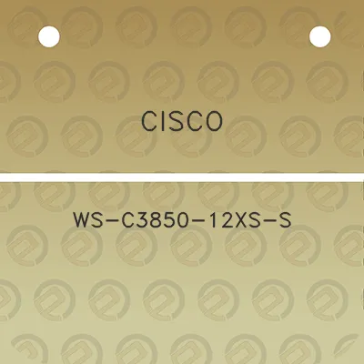 cisco-ws-c3850-12xs-s