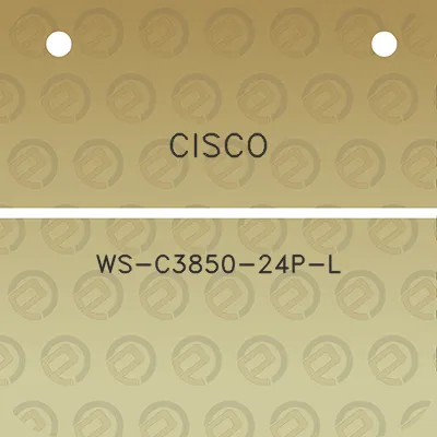 cisco-ws-c3850-24p-l