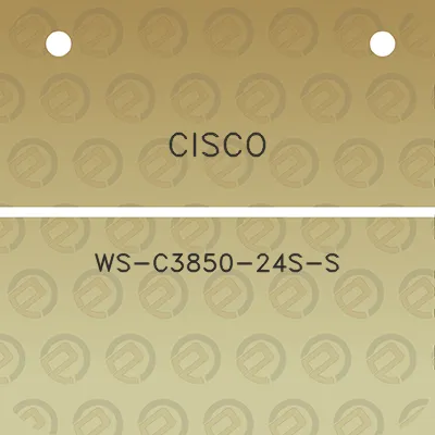 cisco-ws-c3850-24s-s