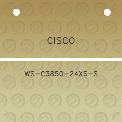 cisco-ws-c3850-24xs-s