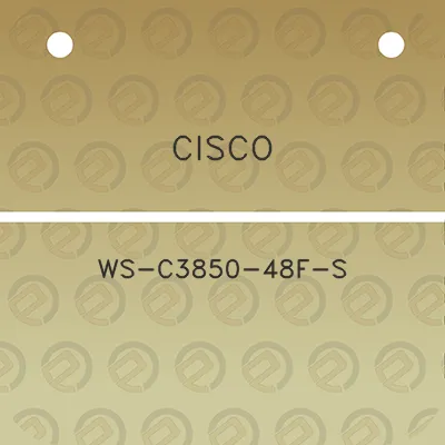 cisco-ws-c3850-48f-s