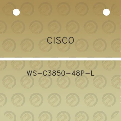 cisco-ws-c3850-48p-l