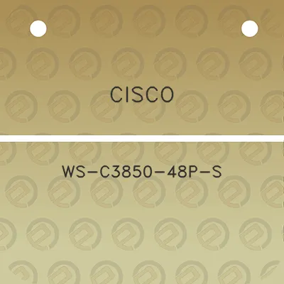 cisco-ws-c3850-48p-s