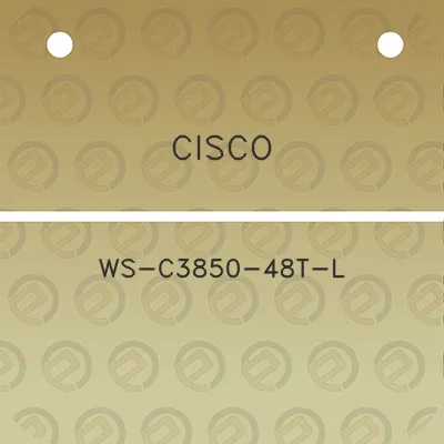 cisco-ws-c3850-48t-l