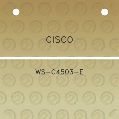 cisco-ws-c4503-e