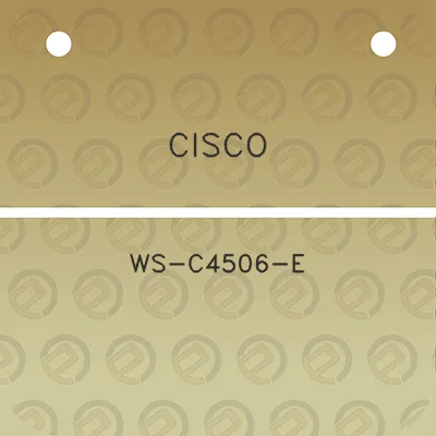 cisco-ws-c4506-e