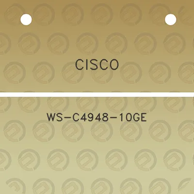 cisco-ws-c4948-10ge