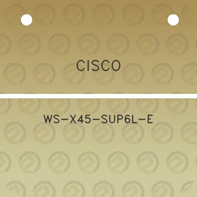 cisco-ws-x45-sup6l-e