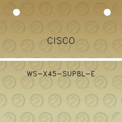 cisco-ws-x45-sup8l-e