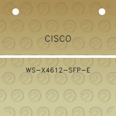 cisco-ws-x4612-sfp-e