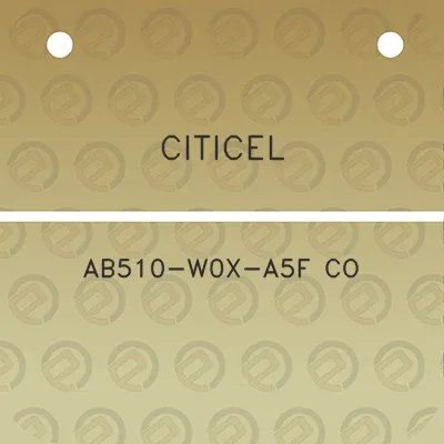 citicel-ab510-w0x-a5f-co