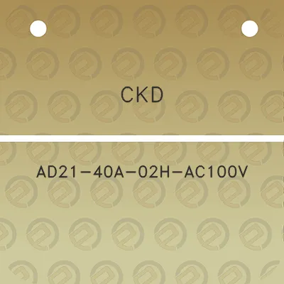 ckd-ad21-40a-02h-ac100v