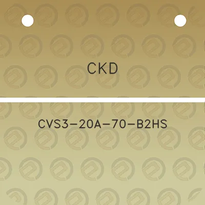 ckd-cvs3-20a-70-b2hs