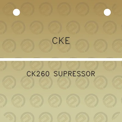 cke-ck260-supressor