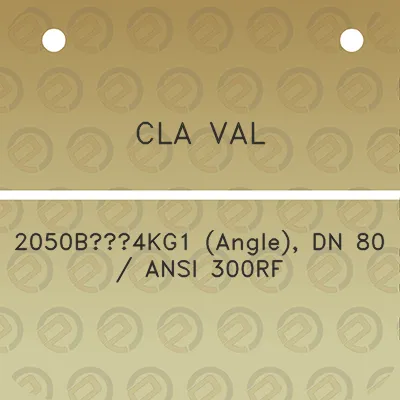 cla-val-2050b4kg1-angle-dn-80-ansi-300rf