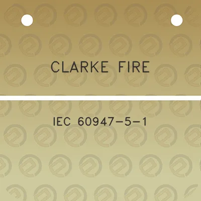 clarke-fire-iec-60947-5-1