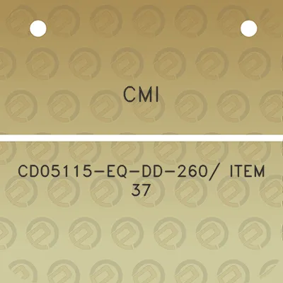 cmi-cd05115-eq-dd-260-item-37