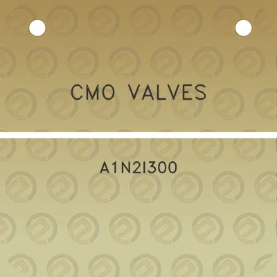 cmo-valves-a1n2i300