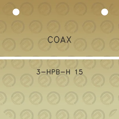 coax-3-hpb-h-15