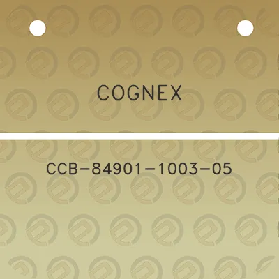 cognex-ccb-84901-1003-05