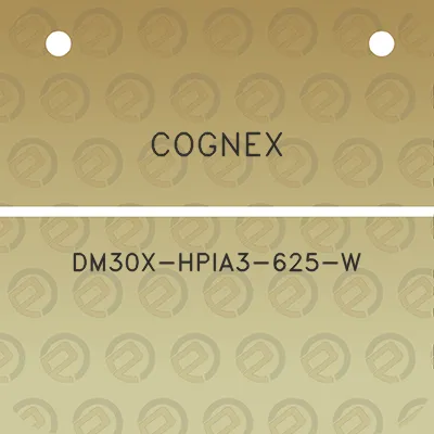 cognex-dm30x-hpia3-625-w