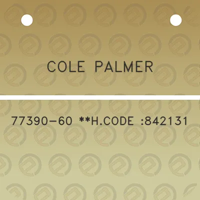 cole-palmer-77390-60-hcode-842131