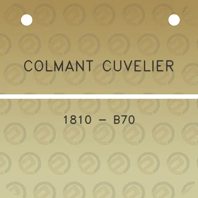 colmant-cuvelier-1810-b70