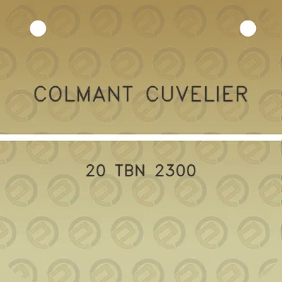 colmant-cuvelier-20-tbn-2300