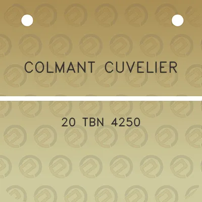 colmant-cuvelier-20-tbn-4250