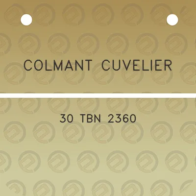 colmant-cuvelier-30-tbn-2360