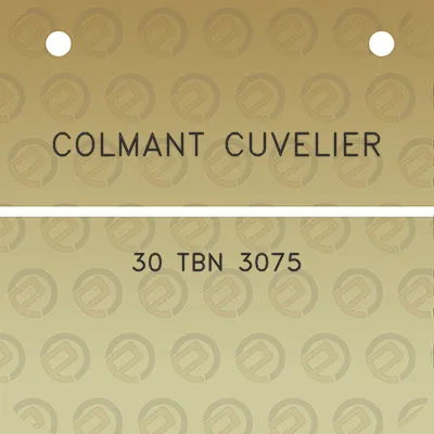 colmant-cuvelier-30-tbn-3075