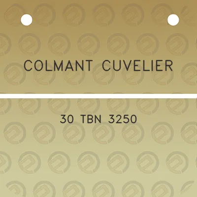 colmant-cuvelier-30-tbn-3250