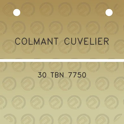 colmant-cuvelier-30-tbn-7750