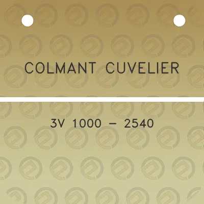 colmant-cuvelier-3v-1000-2540