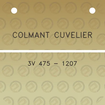 colmant-cuvelier-3v-475-1207