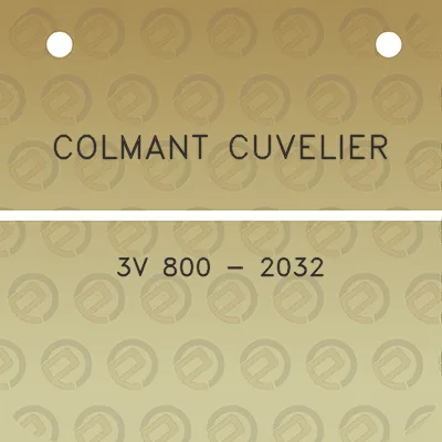 colmant-cuvelier-3v-800-2032