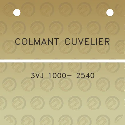 colmant-cuvelier-3vj-1000-2540