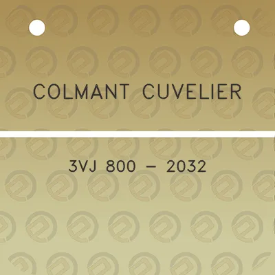 colmant-cuvelier-3vj-800-2032