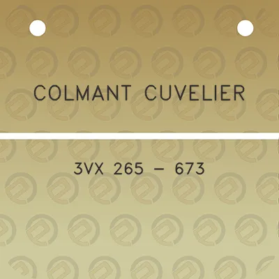 colmant-cuvelier-3vx-265-673