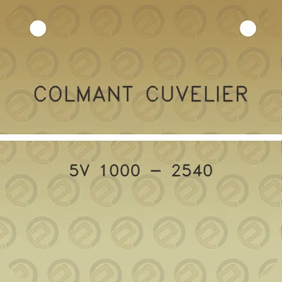 colmant-cuvelier-5v-1000-2540