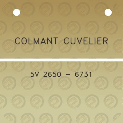 colmant-cuvelier-5v-2650-6731