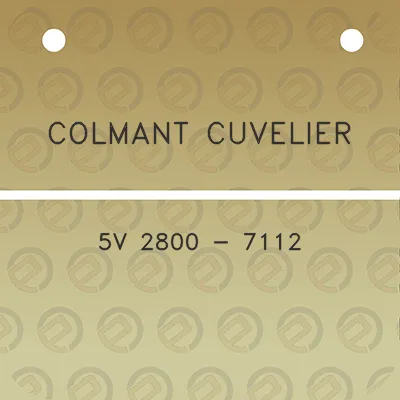 colmant-cuvelier-5v-2800-7112